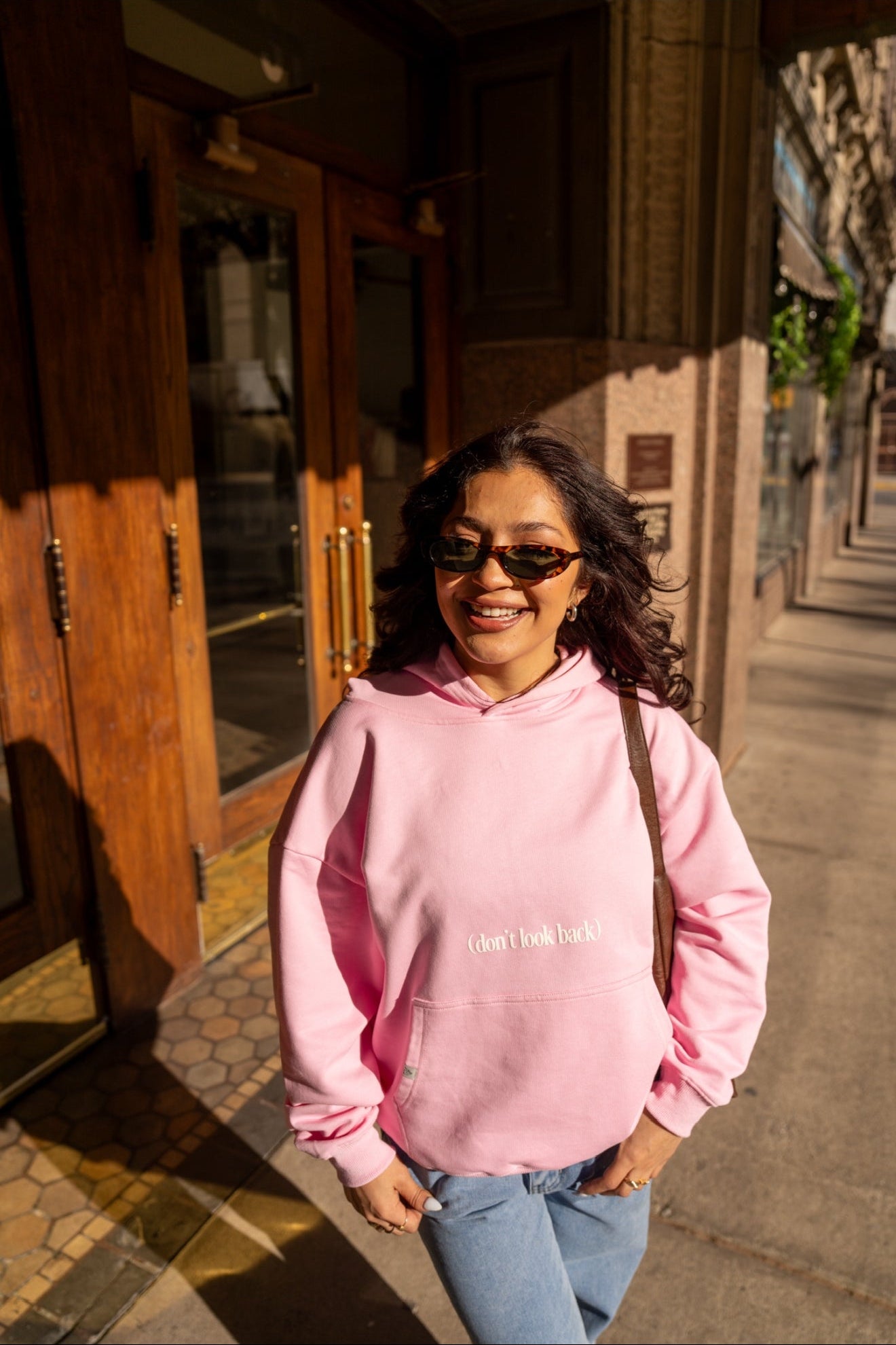 DONT LOOK BACK PINK DREAM HOODIE