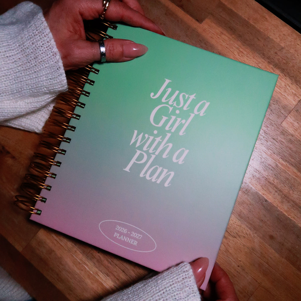 Ombre GREEN/PINK Becoming Her Planner
