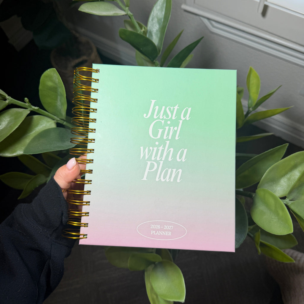 Ombre GREEN/PINK Becoming Her Planner